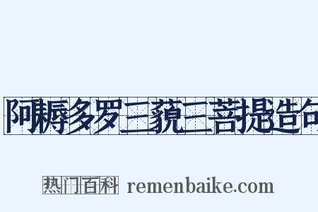 阿耨多罗三藐三菩提造句是什么意思的图片